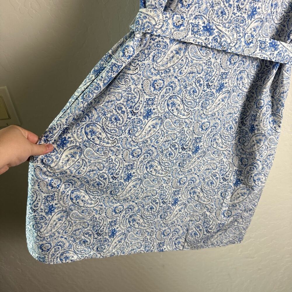 Talbots Poplin Shirtdress Dashing Paisley 18 NWT - Picture 10 of 13